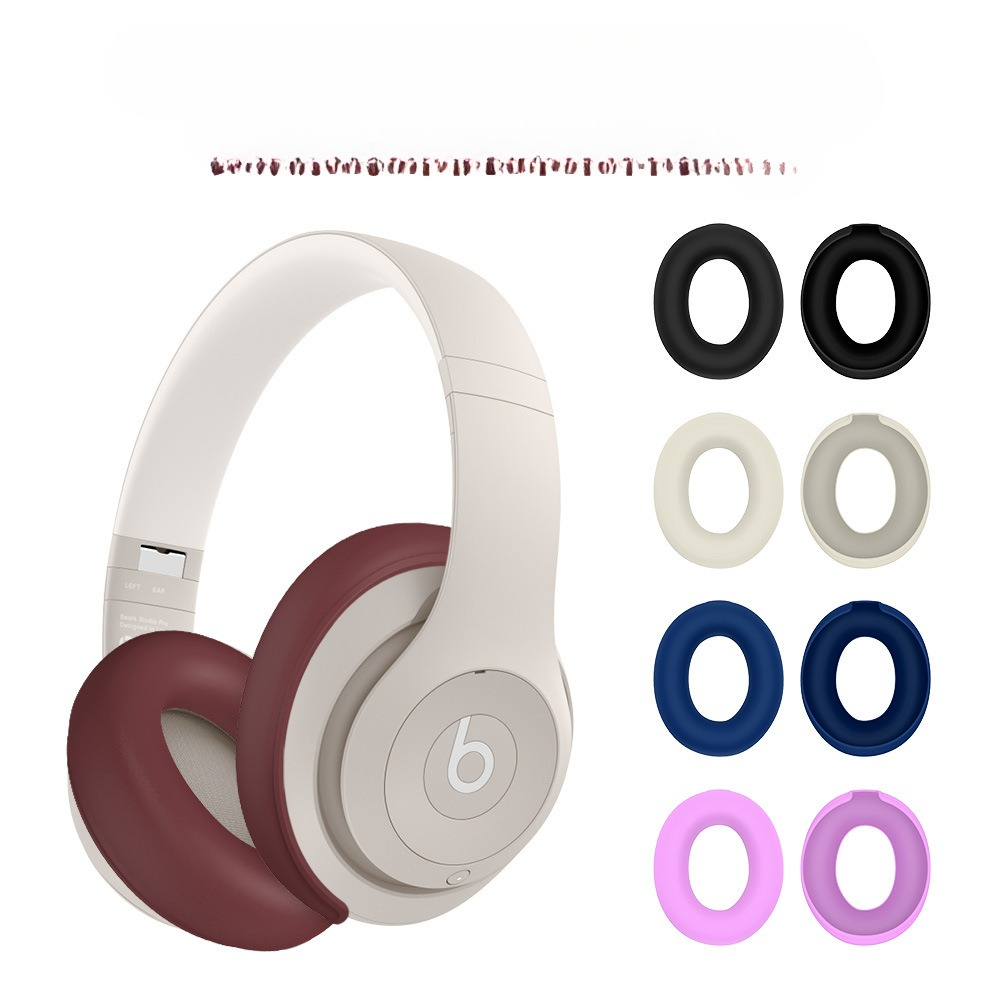 Beats Headphone Studio Pro - Apple 保護シリコンカバーケース Beats Studio Pro ヘッドフォンイヤーパッド、防塵シェルプロテクター