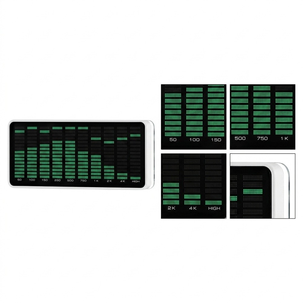 Audio Music Visualizer Free - 1個 50Hz-20KHz オーディオアナライザー ディスプレイモジュール 内蔵マイク付き 音楽周波数ビジュアライザー