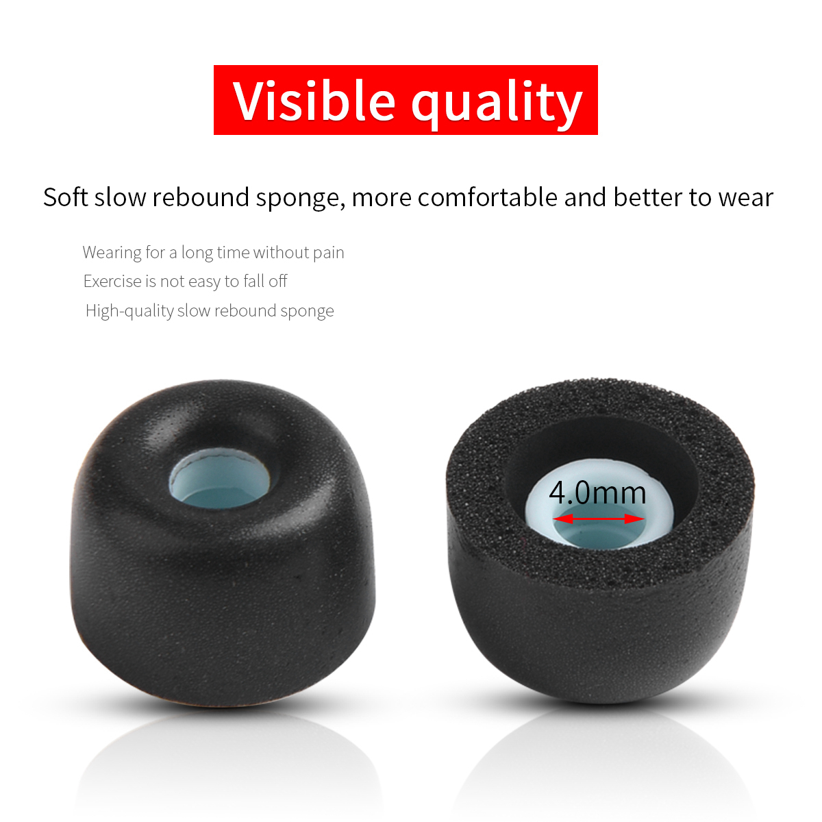 Anker Speaker Soundcore Boom 2 - 4 個の低反発イヤーチップ Sony WF-1000XM4 1000xm3 TWS