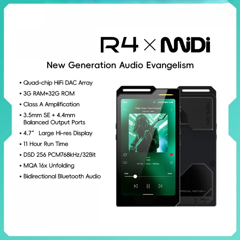 Audio Music Hifi - R4 MiDi バージョン ES9018Q2M*4 Android 12