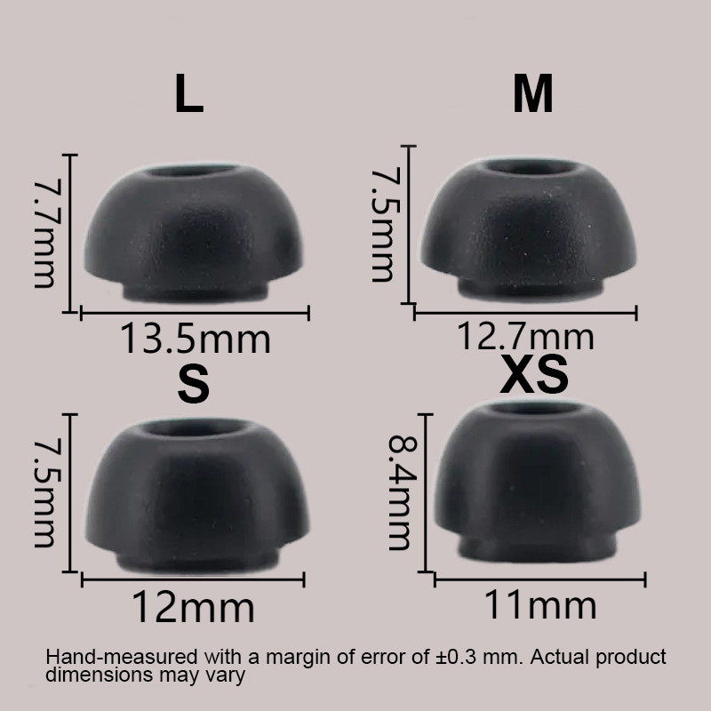 Anker Speaker Soundcore Boom 2 - Samsung Galaxy Buds 4/Buds 4 Pro用メモリーフォームイヤーチップ、快適で柔らかい伸縮性のある交換用イヤープラグ、メッシュカバー付き