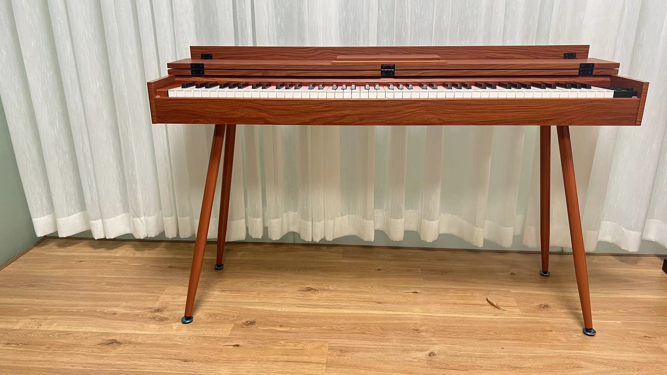 88鍵盤ウェイテッドデジタルピアノ、16段階感度、ウォルナッ - Piano Sustain Pedal のレビューと価格
