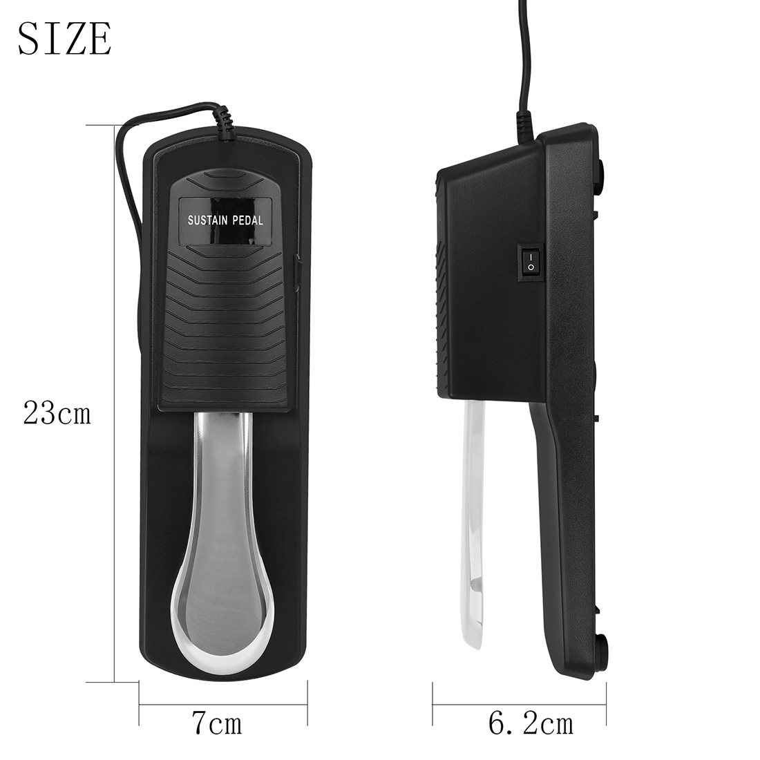 IRIN ピアノサスティンペダル 滑り止め底面 キーボード  - Piano Sustain Pedal のレビューと価格