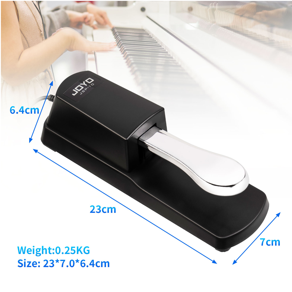 JOYO JSP-10 サスティンペダル 6.35mm 1/ - Piano Sustain Pedal のレビューと価格