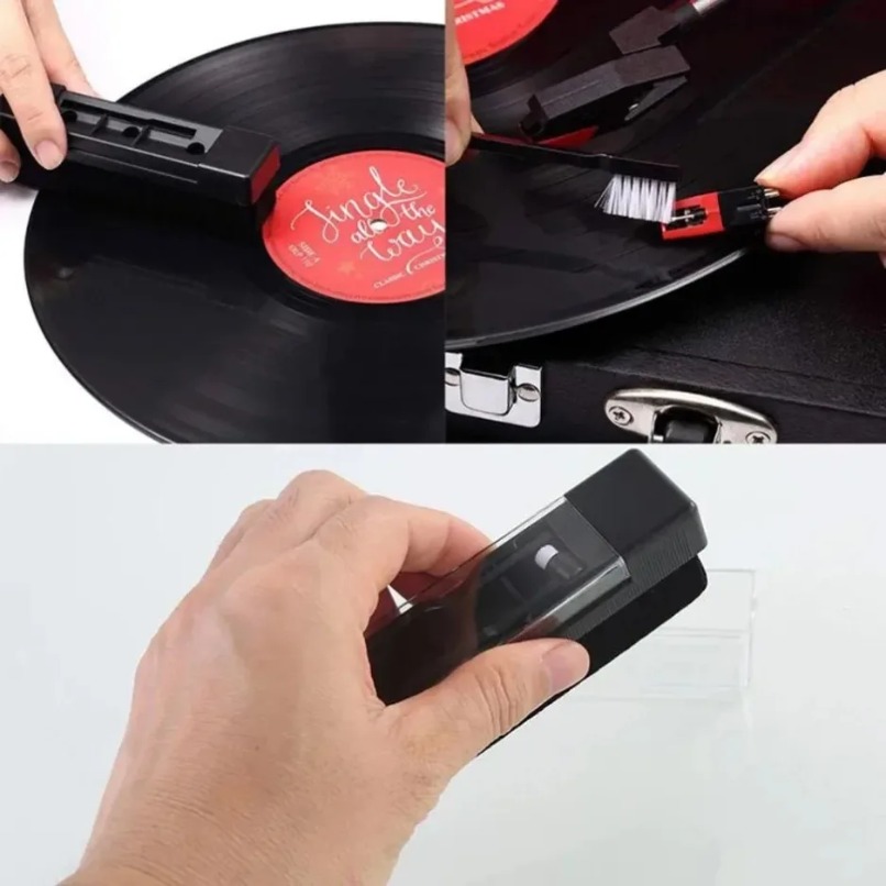 帯電防止ビニールレコードクリーナーブラシキット ダスト除去用 - Audio Music Remover Free のレビューと価格