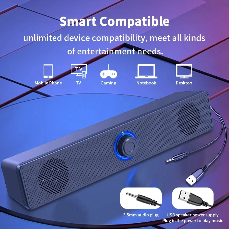 サウンドバー コンピューター PC テレビ ラップトップ デ - Audio Music Player Pc のレビューと価格