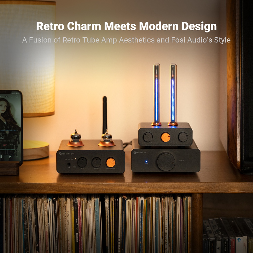 Fosi Audio RGB LEDリズムアンビエントライト - Audio Music Visualizer Free のレビューと価格