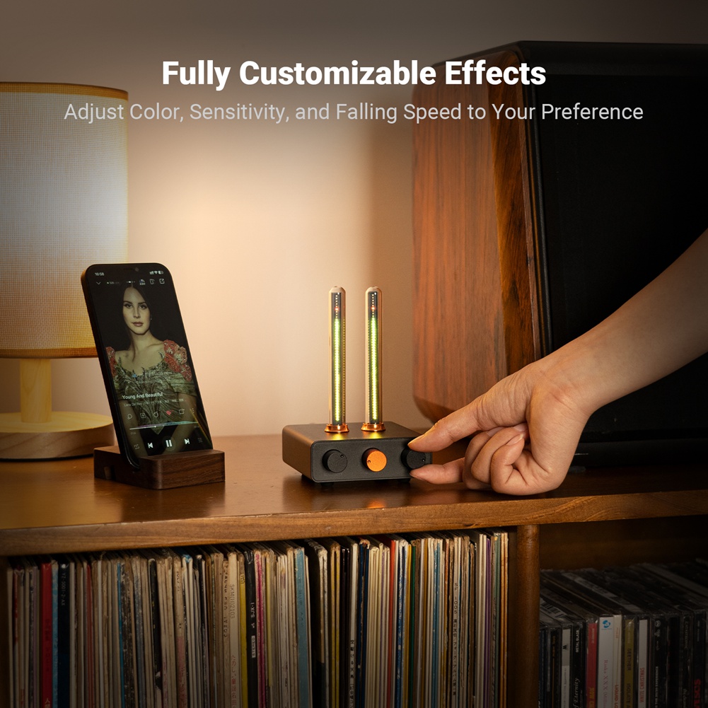 Fosi Audio RGB LEDリズムアンビエントライト - Audio Music Visualizer Free のレビューと価格