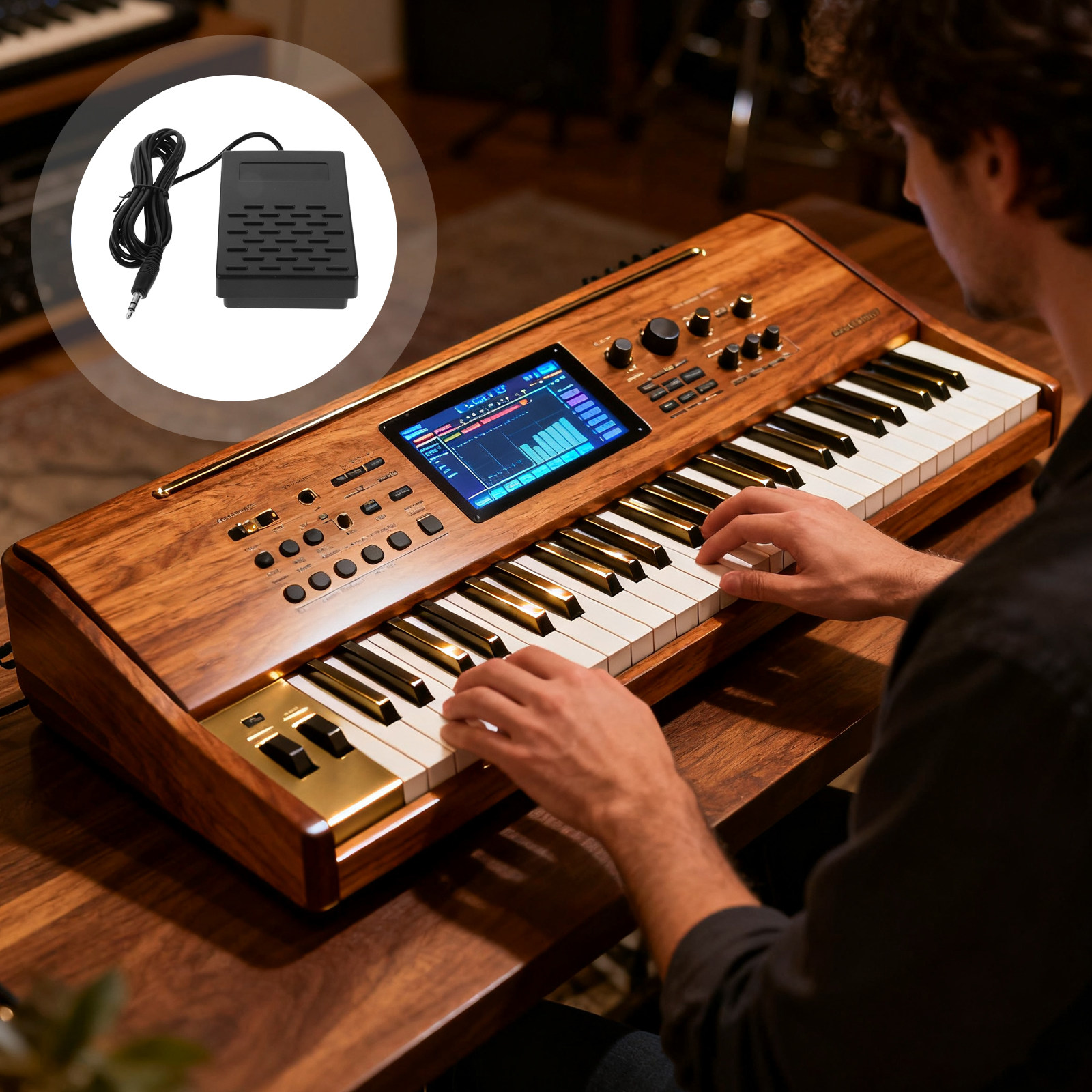 キーボード・デジタルピアノ・シンセサイザー用サスティンペダル - Piano Sustain Pedal のレビューと価格