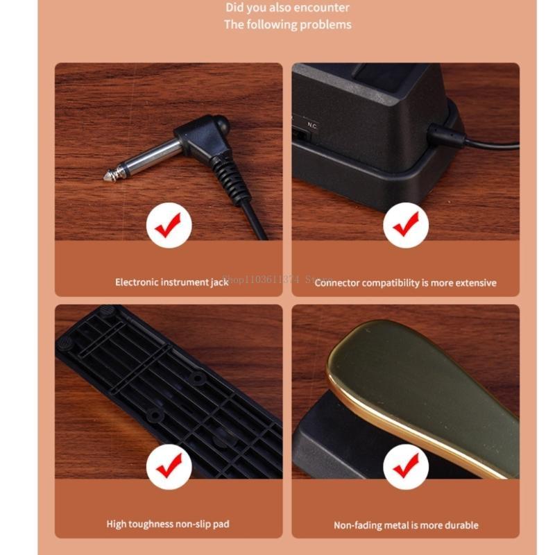 プロフェッショナルダンパーフットペダル交換用ピアノフットペダ - Piano Sustain Pedal のレビューと価格