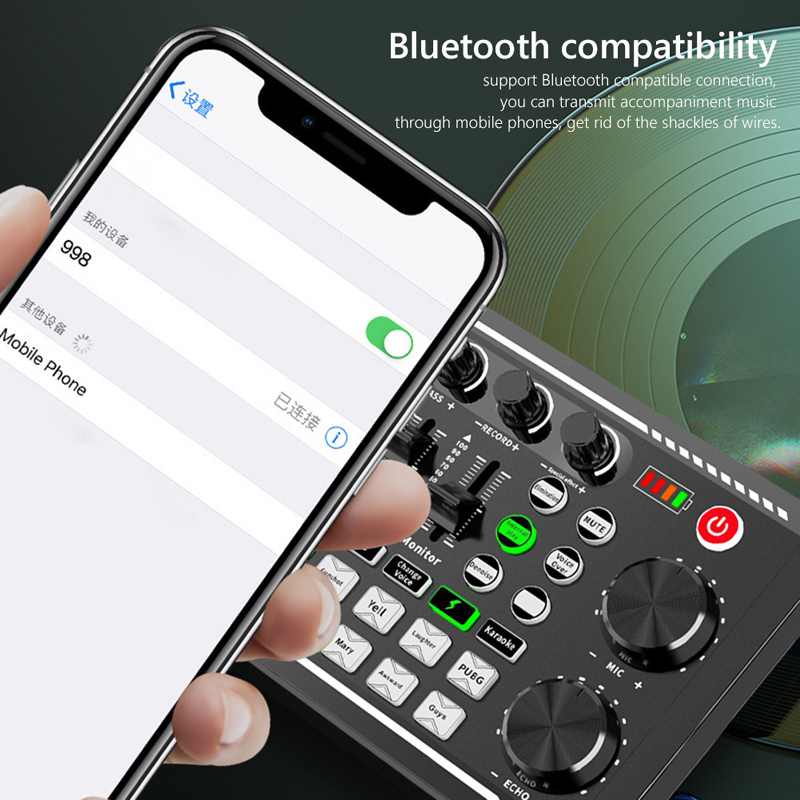 F998-Bluetoothライブサウンドカード,DJオーデ - Audio Music Tiktok のレビューと価格