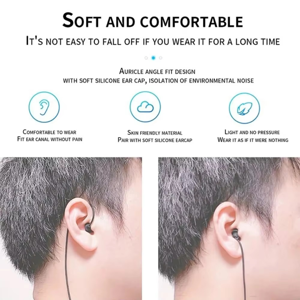ケーブル付きショートヘッドホン,シリコンヘッドホン,インイヤ - Audio Music Bluetooth のレビューと価格