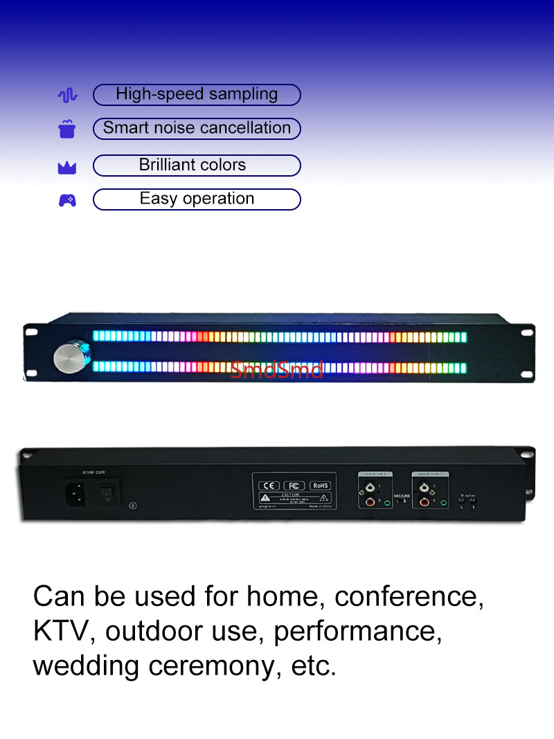 128ライトLEDミュージックスペクトラムディスプレイLED - Audio Music Visualizer Free のレビューと価格